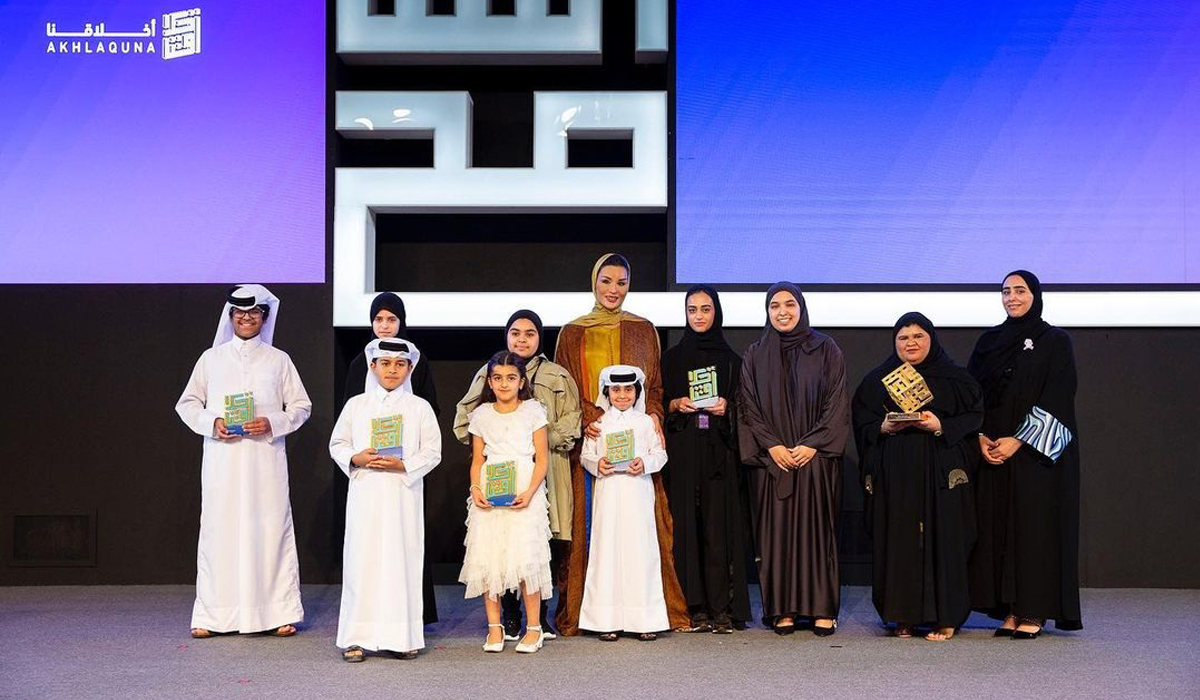 HH Sheikha Moza Honors Winners of Akhlaquna and Akhlaquna Junior Awards